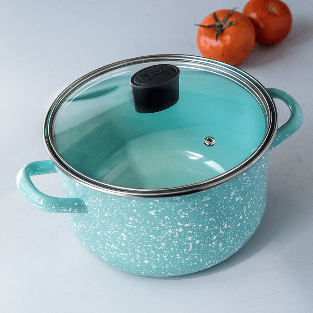 Olla para Sopa 20 cm Menta Granito Jade