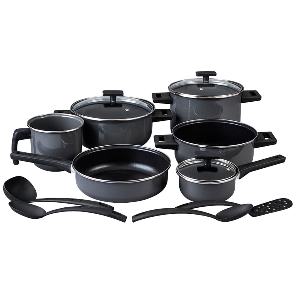Batería de Cocina 13 pzs Negro Duramax