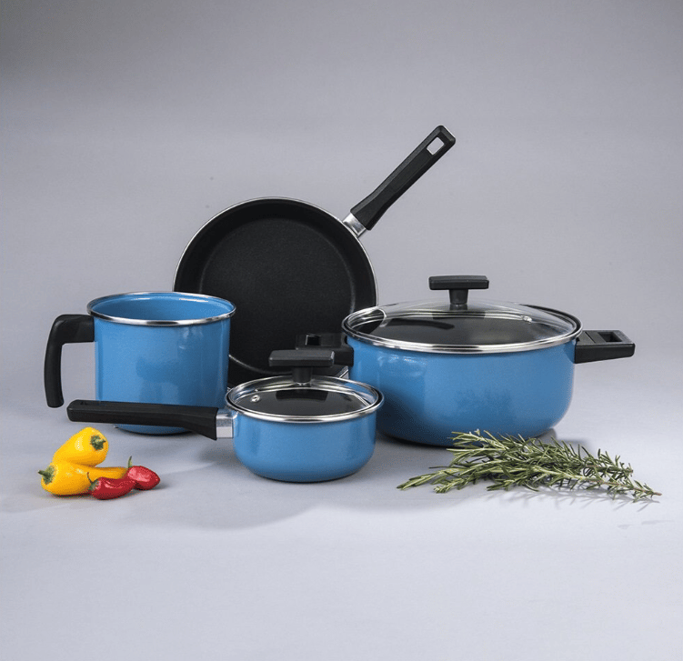Batería de Cocina 6 pzs Azul Duramax