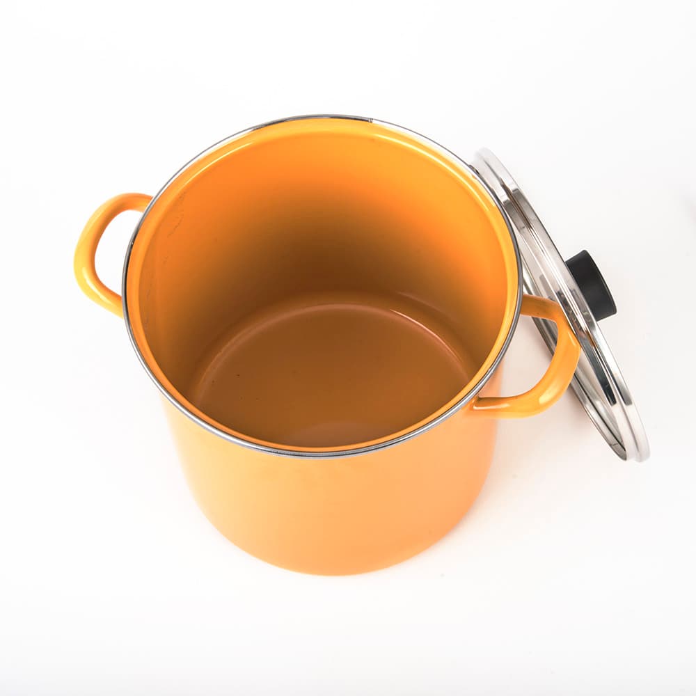 Olla para Sopa 22 cm Amarillo Praktica