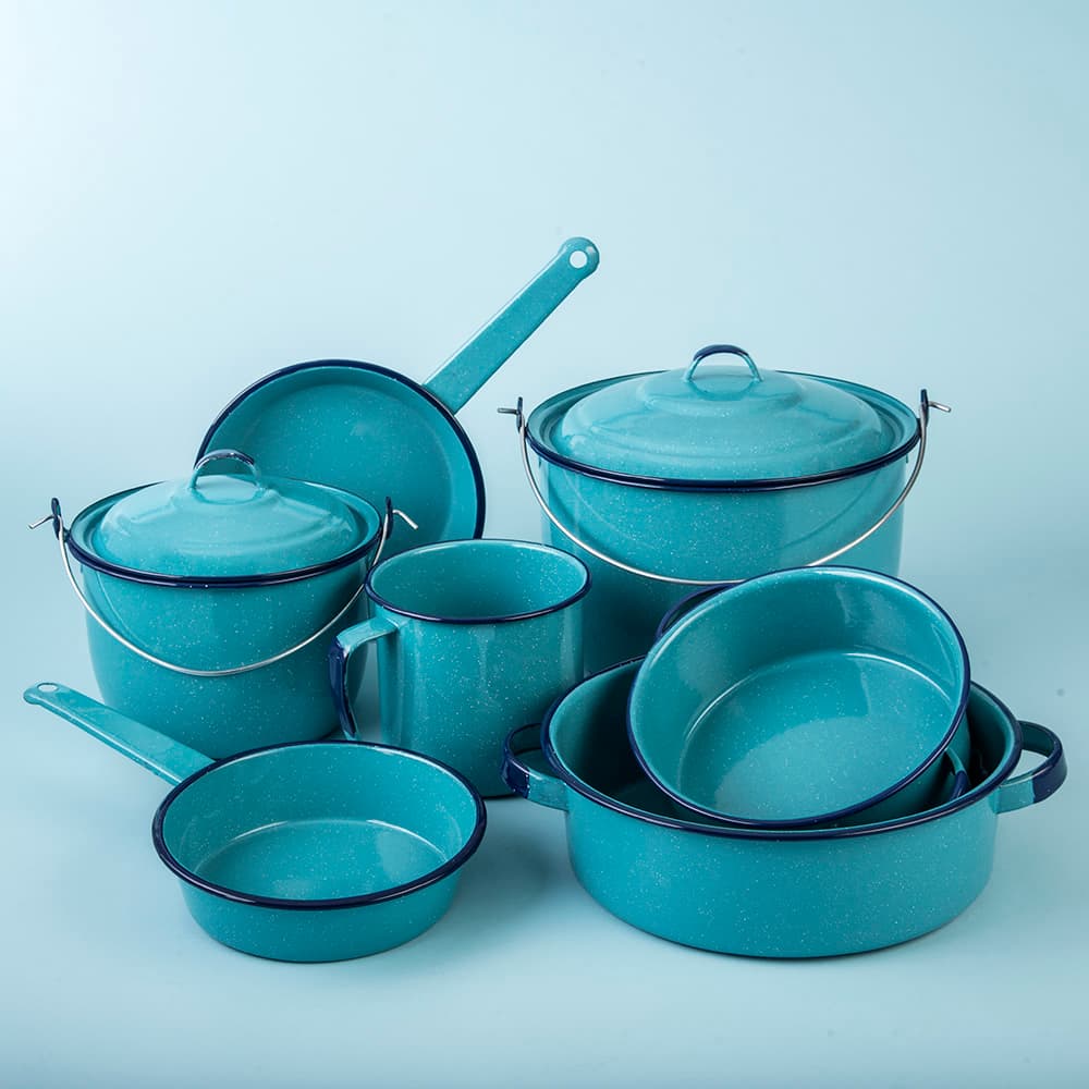 Batería de Cocina 9 pzs Turquesa Clásica Huasteca