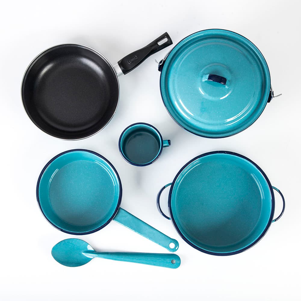 Batería de Cocina 7 pzs Turquesa Clásica Renata
