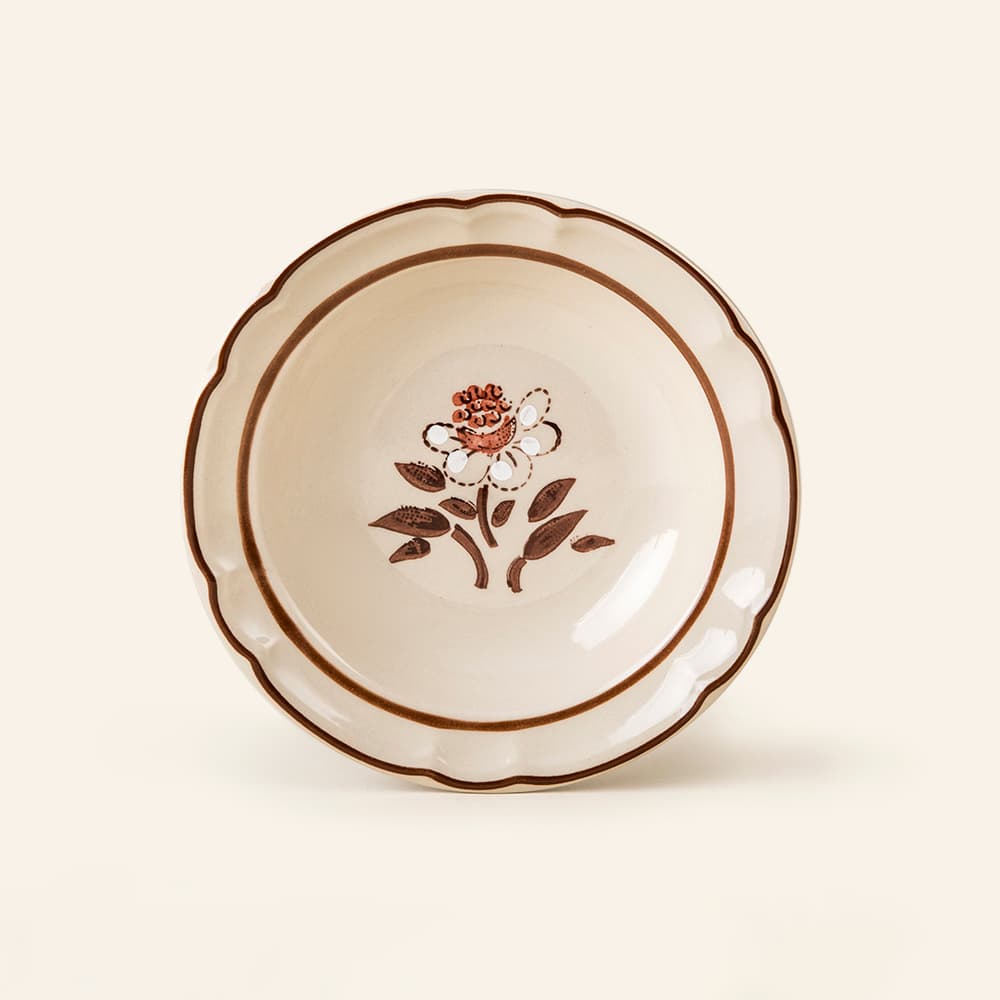 Plato Sopero 380 ml Clásica Flor De Otoño