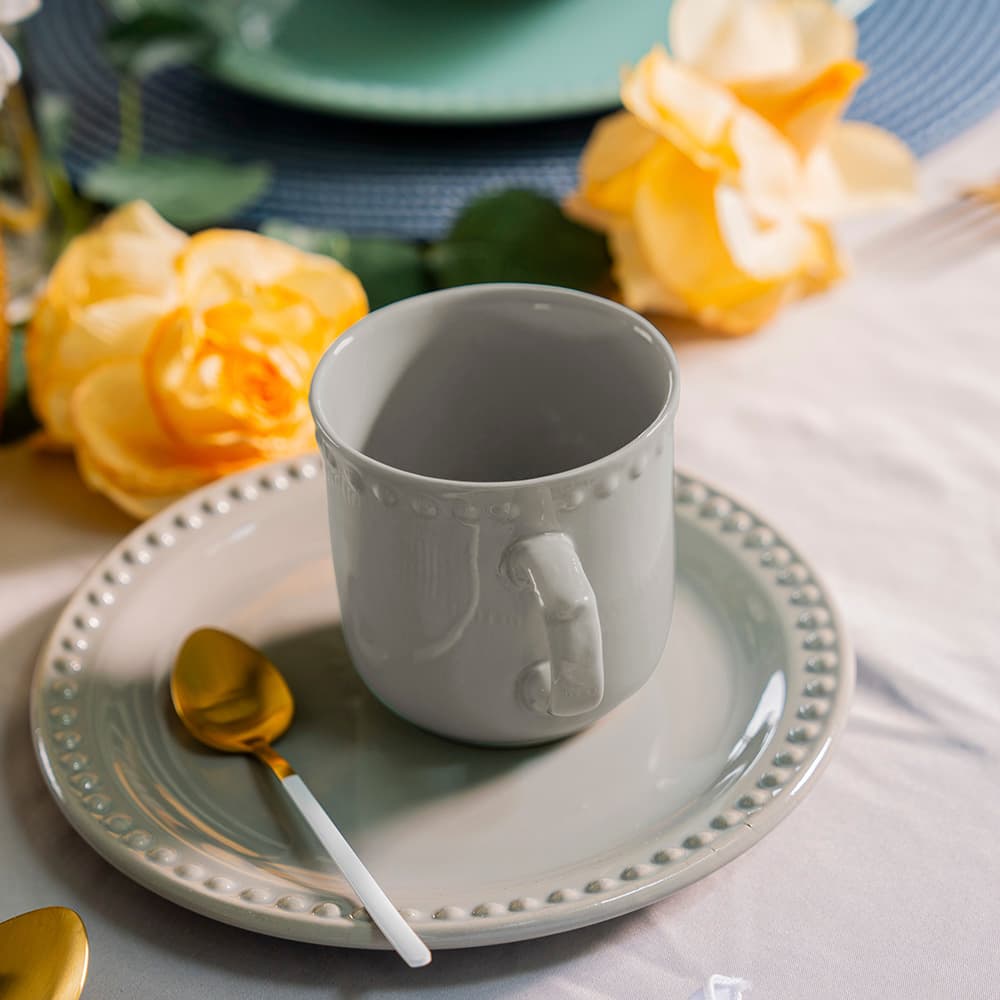 Taza para Café 290 ml Durezza Emboss Mauve