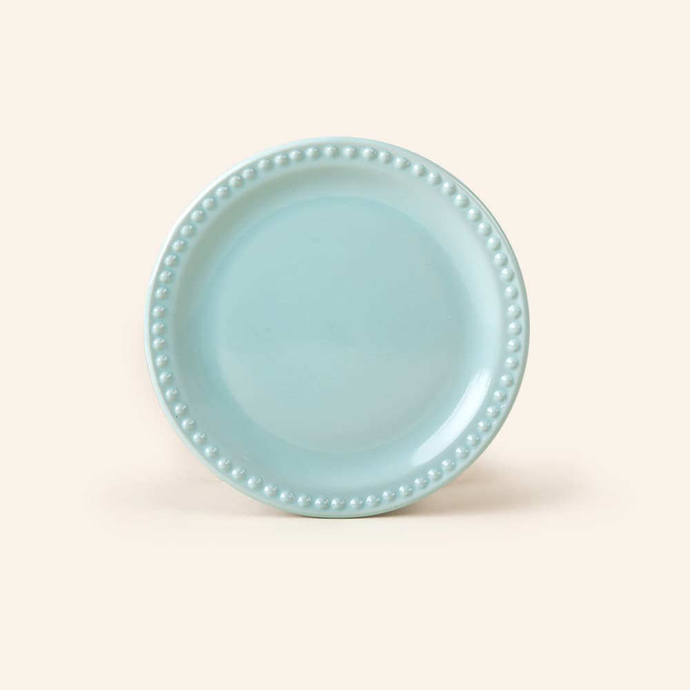 Plato Pastel 19 cm Durezza Emboss Mauve