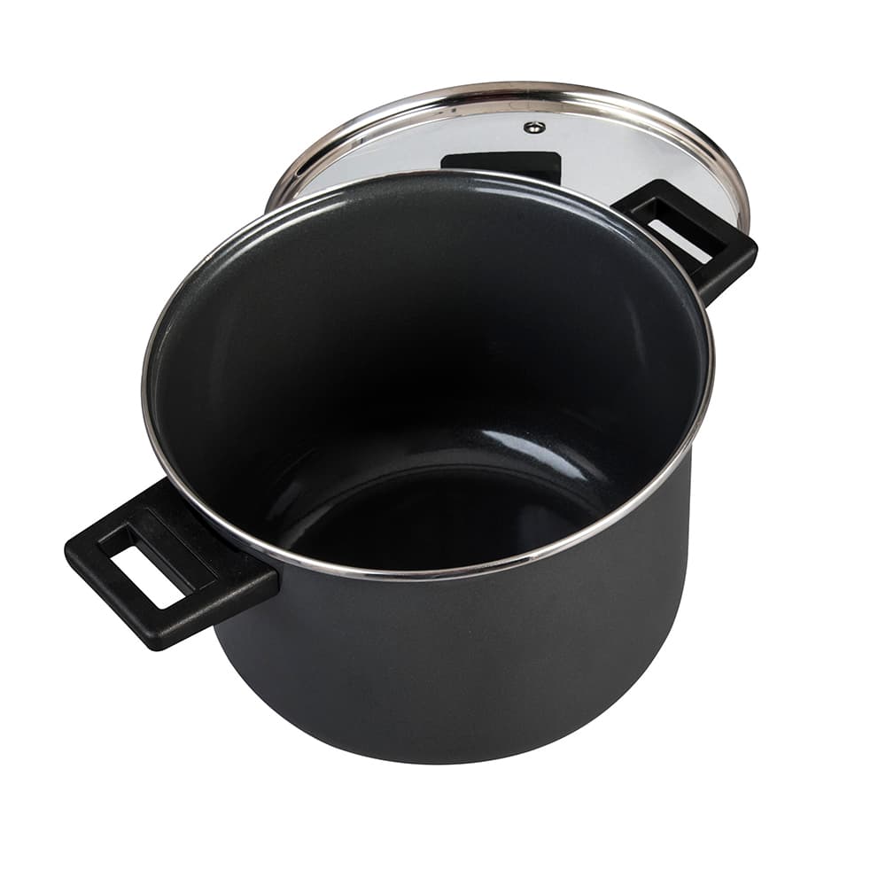Olla para Sopa 24 cm Negro Duramax