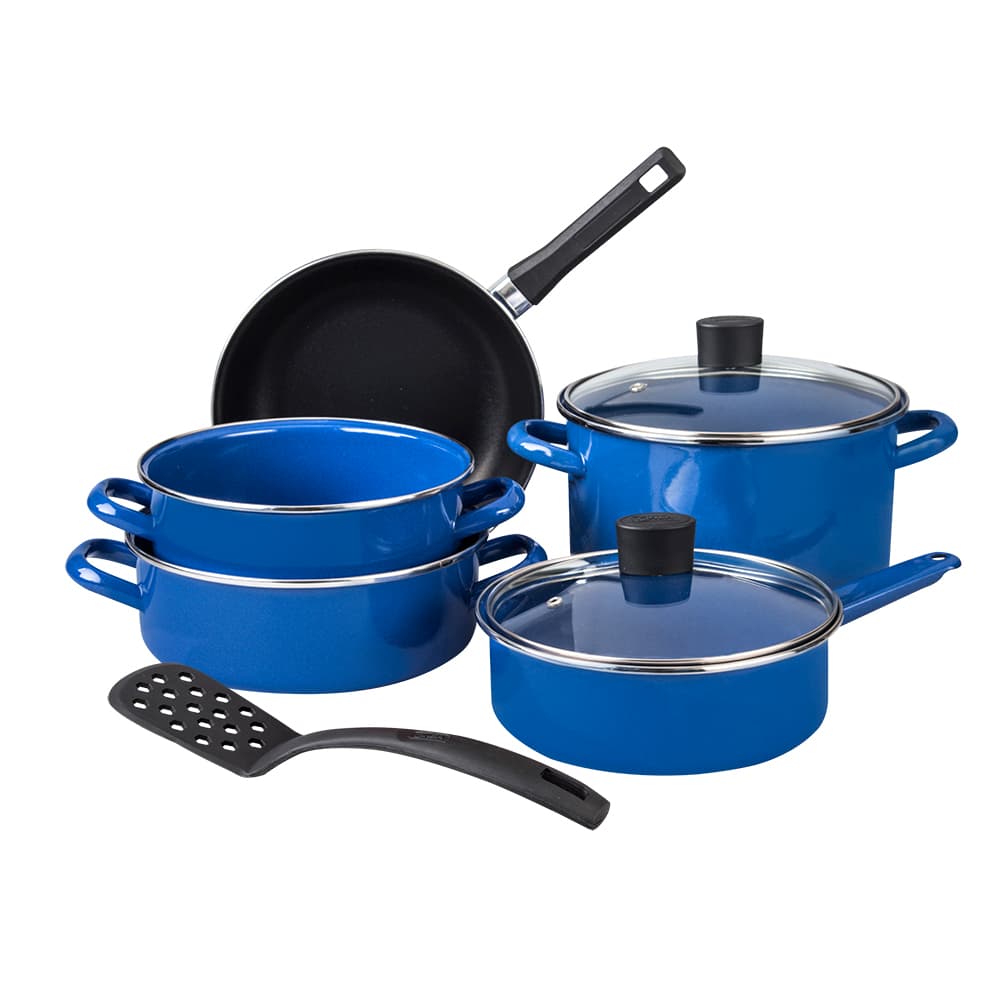 Batería De Cocina 8 pzs Azul Novacero Armenia