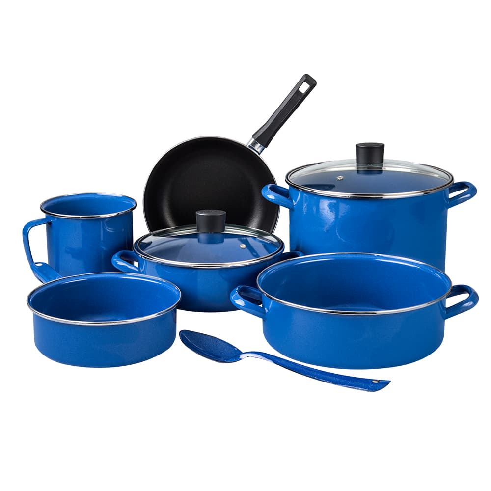 Batería de Cocina 9 pzs Azul Novacero Millenium